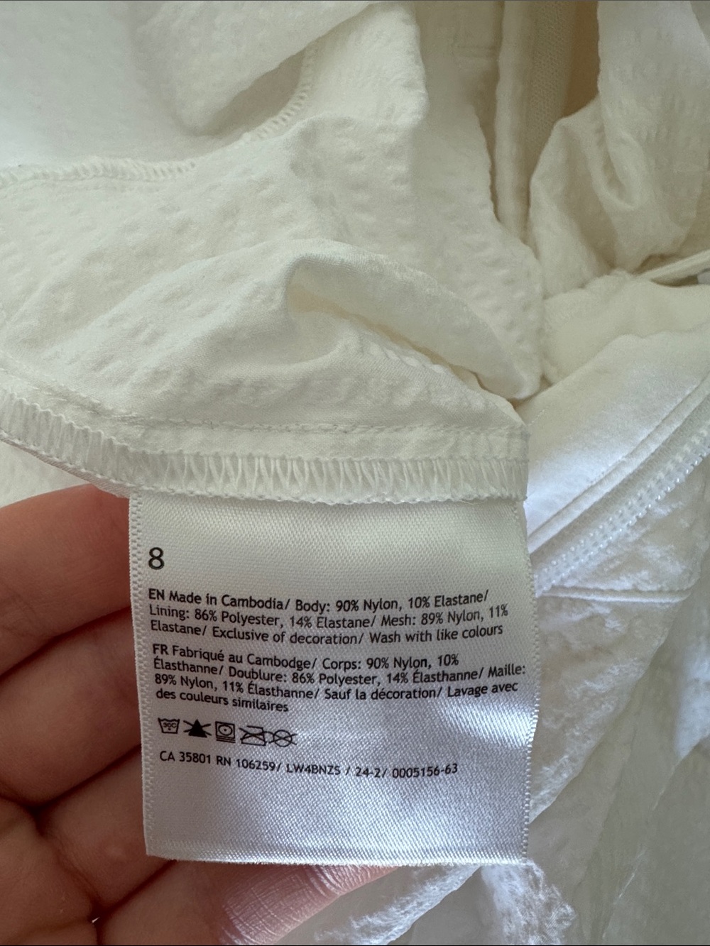 White Lightweight Half-Zip Windbreaker - Picture 2 of 2